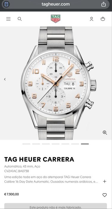 Tag Heuer Carrera Calibre 16 Aço/Ouro