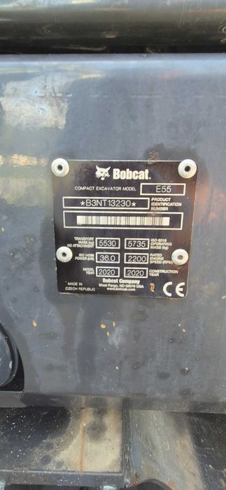 Minikoparka Bobcat e55 Pierwszy Właściciel