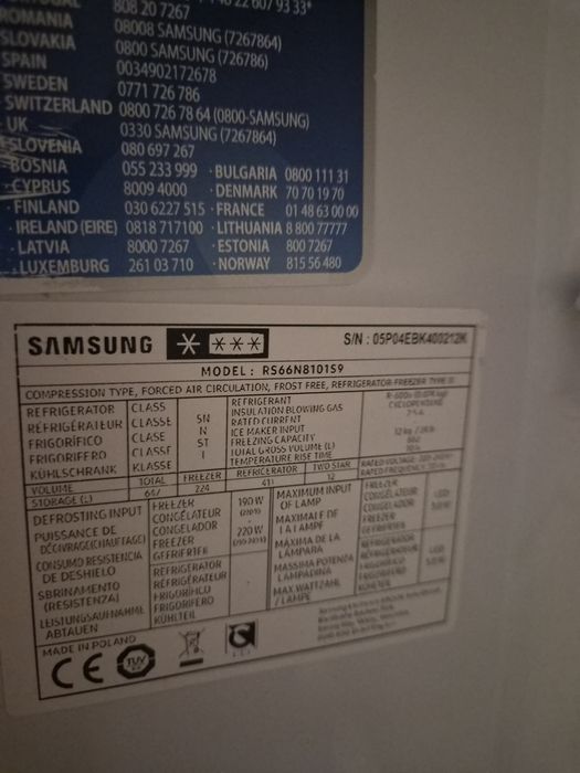 Lodówka Samsung side by side