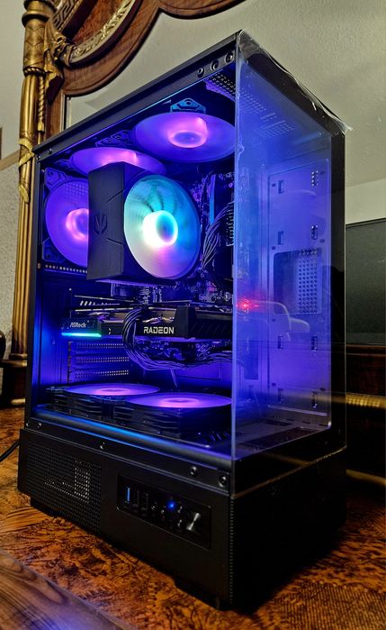 NOWY Komputer gamingowy RX 9060XT/RYZEN 7500F/32GB/M.2/GWARANCJA!