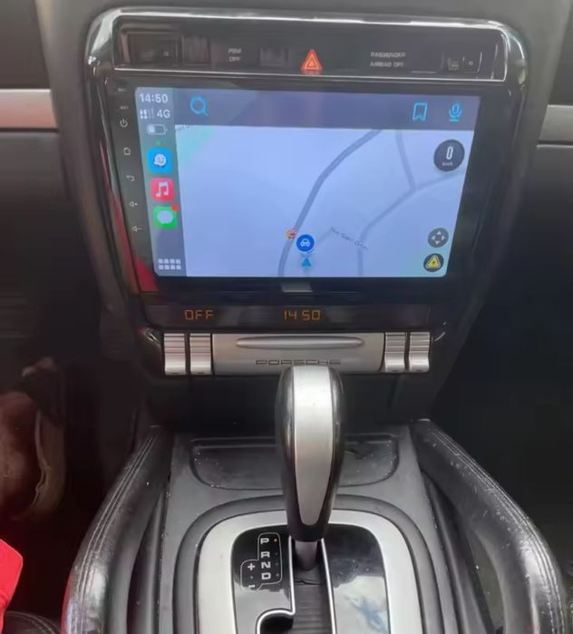 Rádio Android 14  com GPS Porsche Cayenne 03-10 (Artigo Novo)