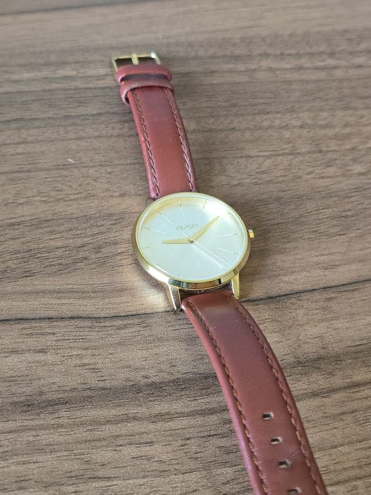 Zegarek Nixon Kensington Leather Gold/ Saddle