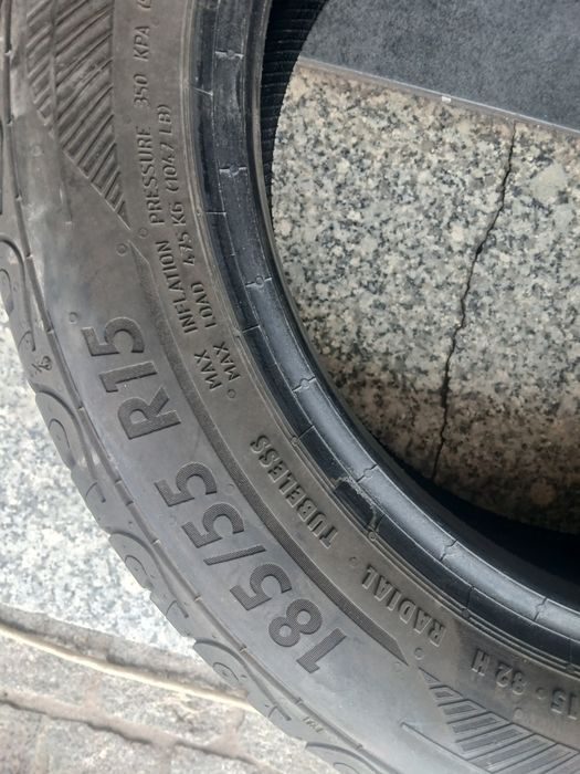 2 pneus 185 55 r15 Esa + tecar