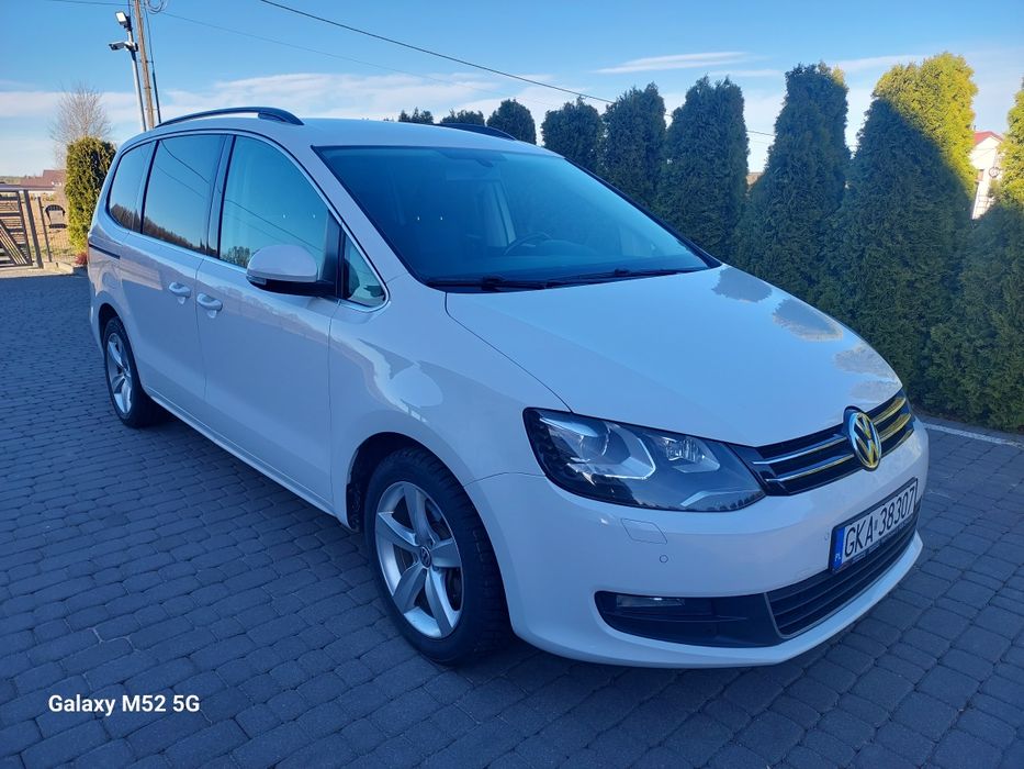 VW Sharan II 7N manual 2.0 TDI Common Rail 170 KM   2011r. 5-os 5- drzwi kamera  ref led