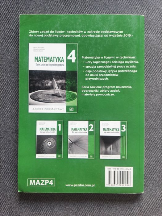 Matematyka 4 zbiór zadań