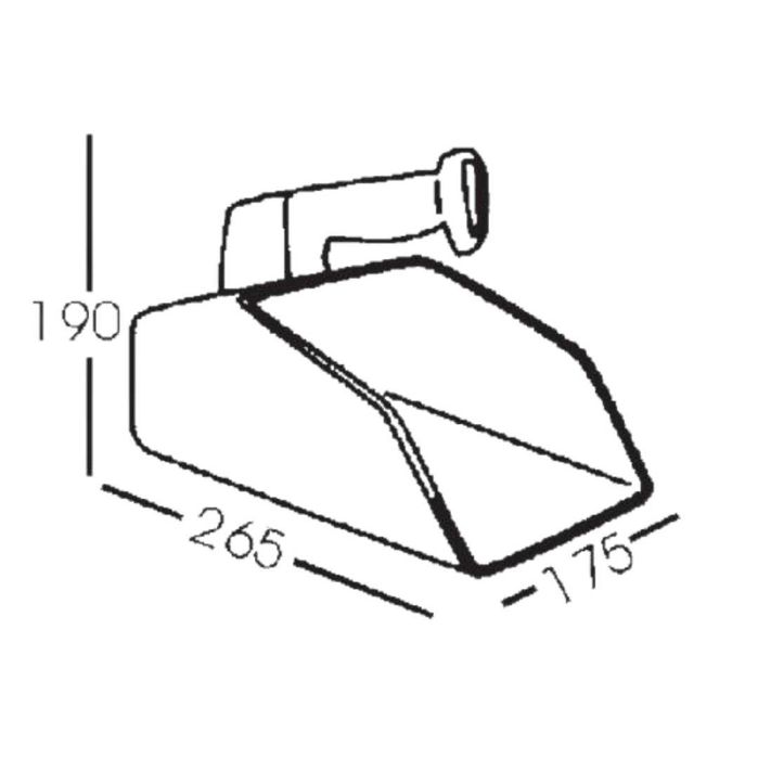 Nabierka plastikowa do paszy, 3 l szufelka
