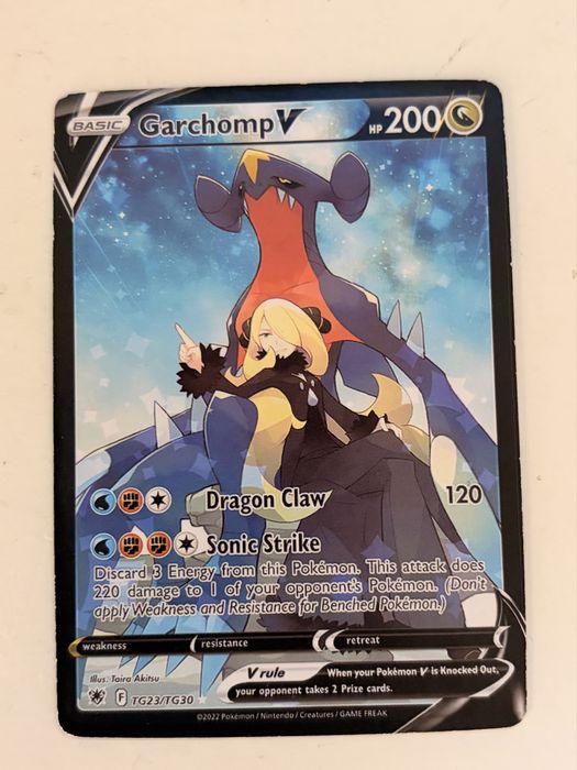 Card Pokémon Garchomp V ingles de astros em ascensã: galeria do treina