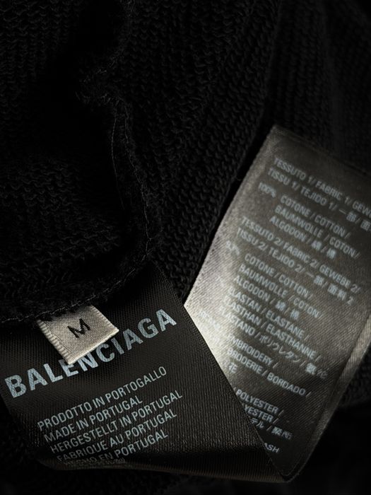 (S,M,L) Зіп-худі Balenciaga Soccer Paris Black Zip Hoodie.