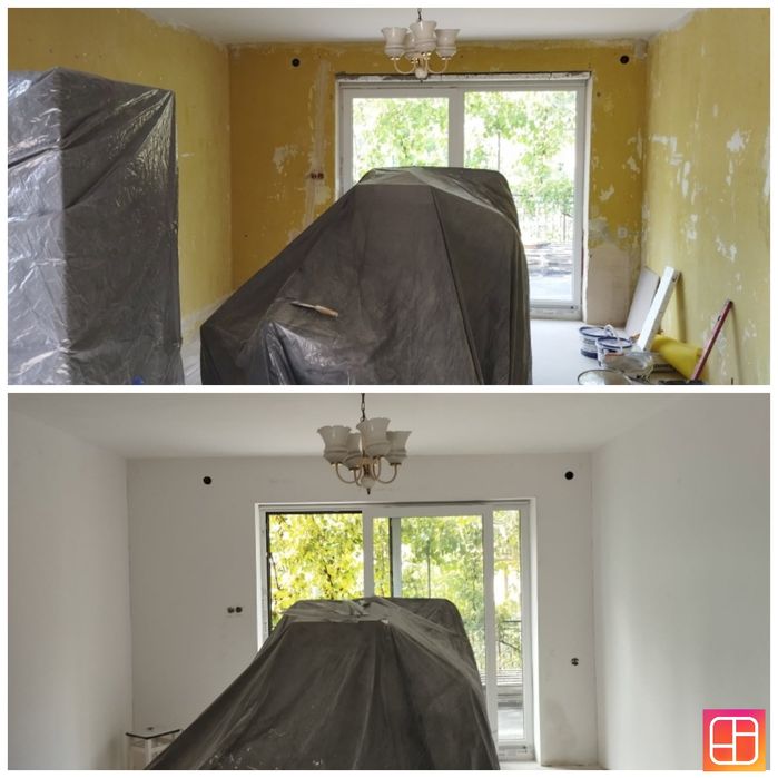 Usługa nakładania gładzi/malowanie natryskowe