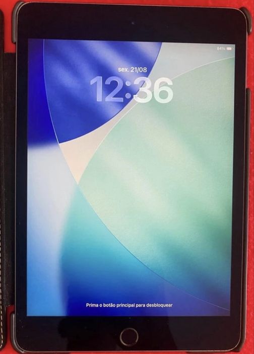 iPad mini 5 - com caixa - oferta capa em pele