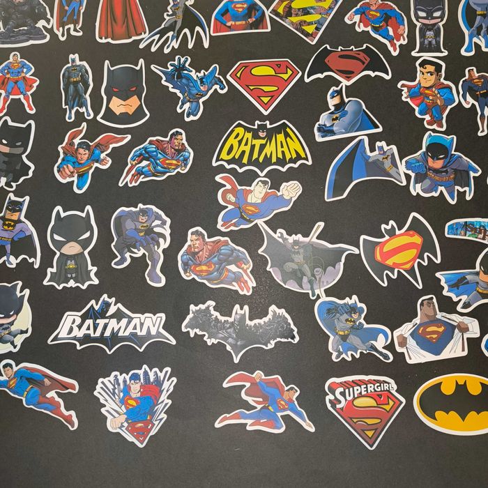 45 Autocolantes Super Heróis Batman Spider Man