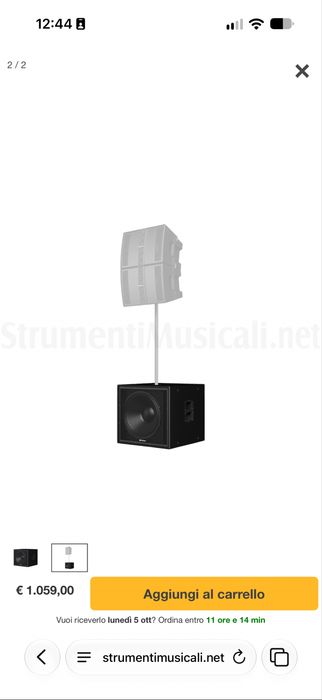 Sistema de som PA PreSonus — 2 colunas CDL12P + 2 subs CDL Sub18