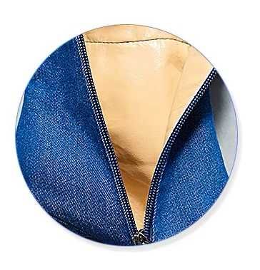 Kozaki dżinsowe z przetarciami