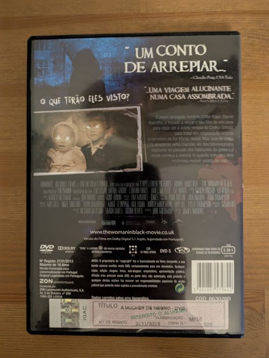 DVD " A Mulher de Negro " 2012 (Opt. Estado)