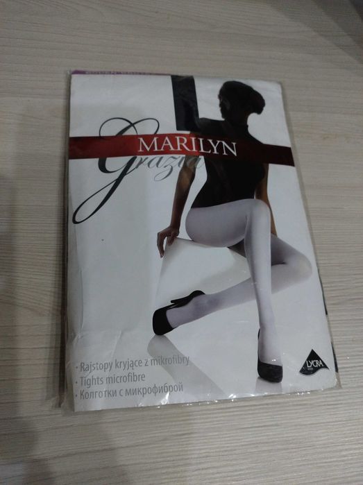 Pończochy samonośne w kolorze ciemnego granatu - Firmy Marilyn ,