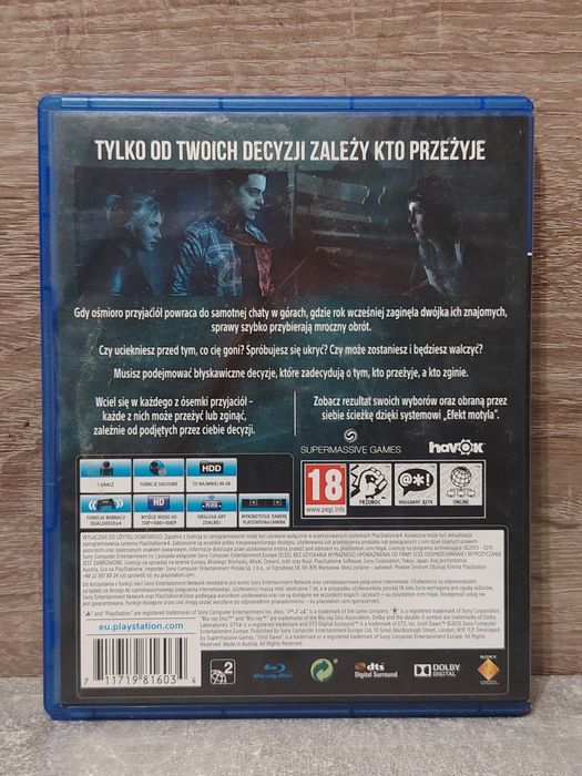 Until Dawn PS4 PlayStation 4