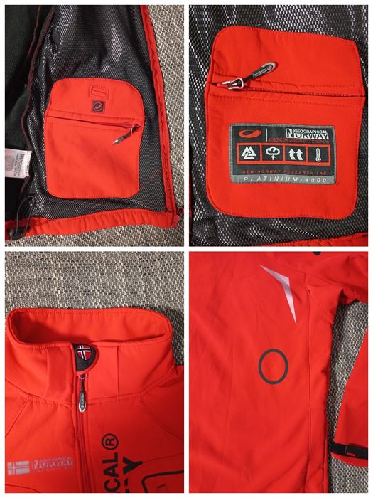 Чоловіча тепла куртка софтшелл Geographical Norway Softshell. Розмір М
