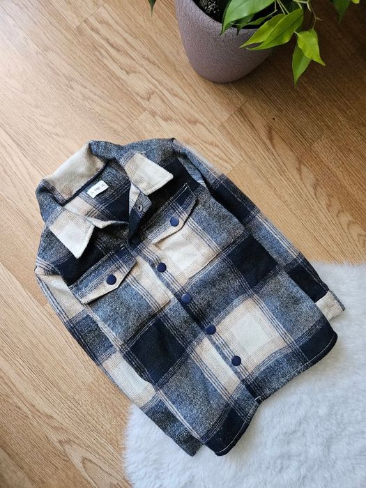 Дитяча тепла плотна сорочка на хлопчика