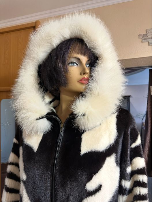 Рр 52.  Норковая шуба ‘ Бомбер’. Италия. Новая. NAFA