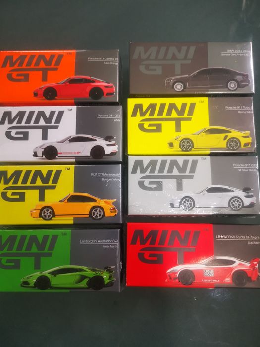 Mini gt novos com portes incluídos