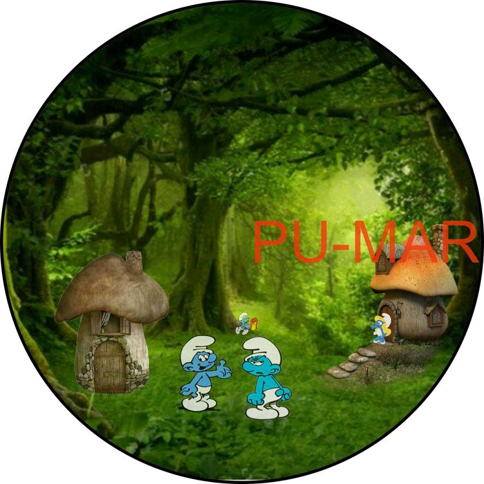 Opłatek na tort Urodziny Smerfy Smerf