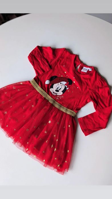 Sukienka świąteczna myszka Miki Mickey Minnie 74