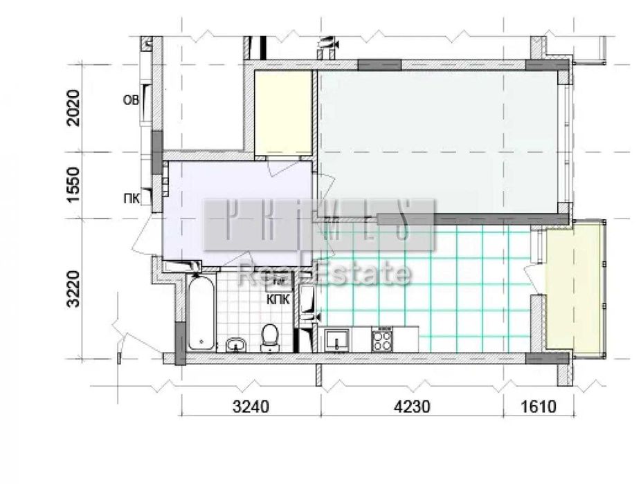 1-кімнатна квартира за адресою (площа 51,2 м²) - Atlanta.ua - фото 4