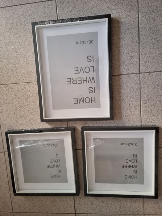 Molduras  em MDF com vidro