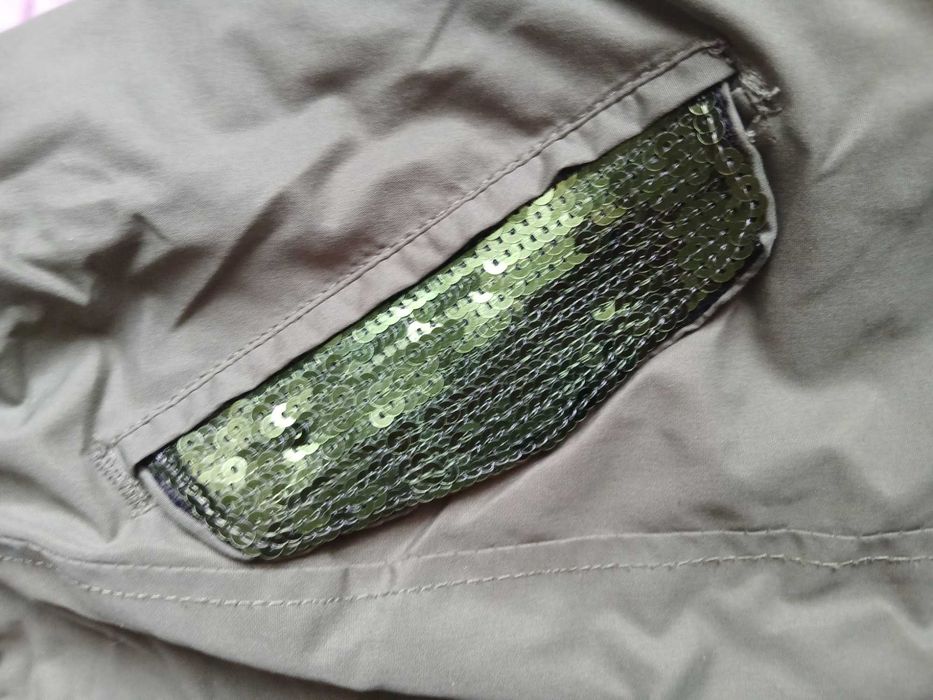 CIEPŁA PARKA na kożuszku r.146/152 Zimowa kurtka