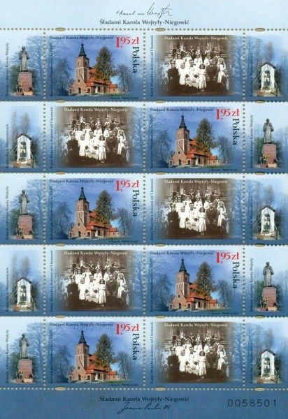Arkusik 4384** Śladami K Wojtyły Niegowić.Jan Paweł II
