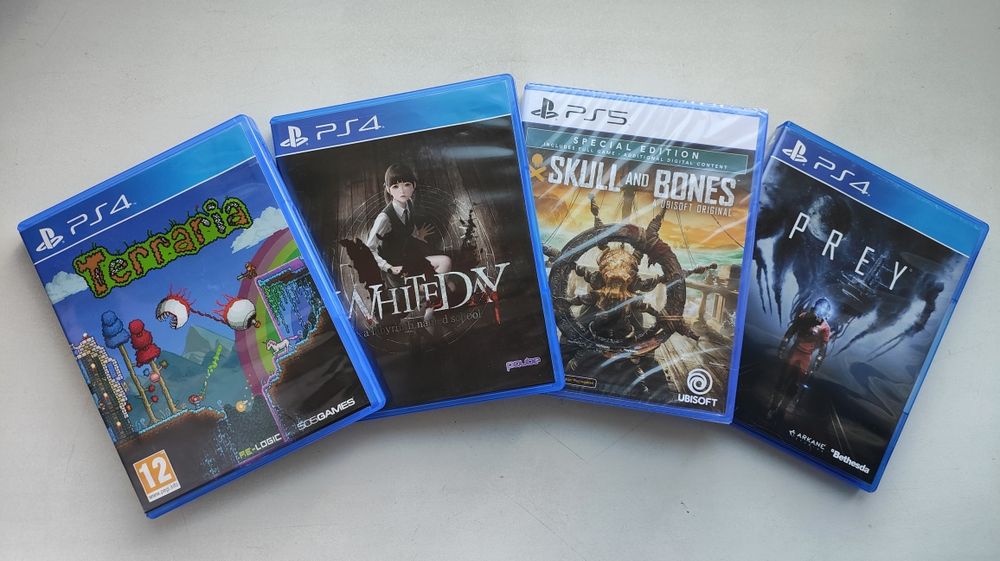 Диски з іграми для PS4, PS5 - Terraria / White Day: A Labyrinth Named School / Skull and Bones / Prey