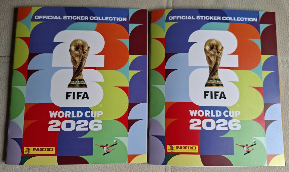 2 Cadernetas e cromos Panini FIFA world Cup 2026