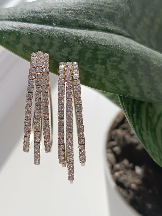 Серьги мед золото