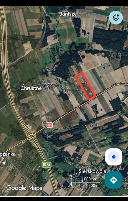 Działka inwestycja sprzedaż zjazd S17