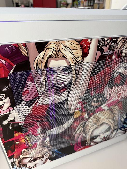 HARLEY QUINN custom pc  Ryzen 7 | RTX 5060 | 64GB DDR5 | CUSTOM WATER COOLING | LCD