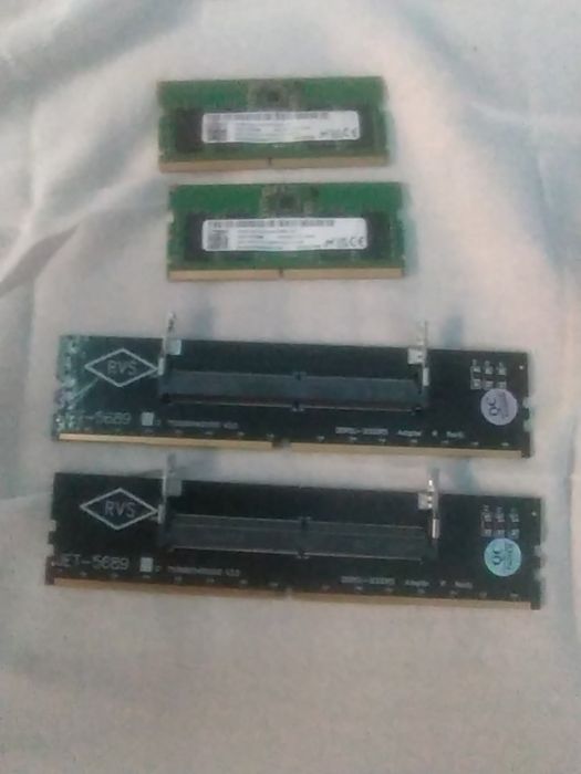 Ram ddr5 so-dimm i 2x adaptery so-dim na dimm