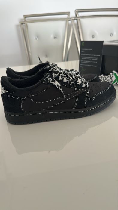 Jordan 1 Low X travis scott Black Phantom 41
