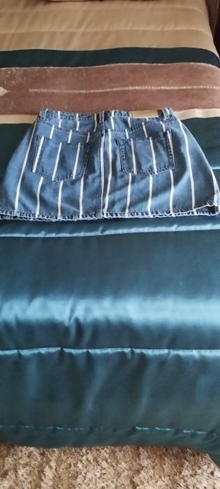 Saia de ganga com risca brancas