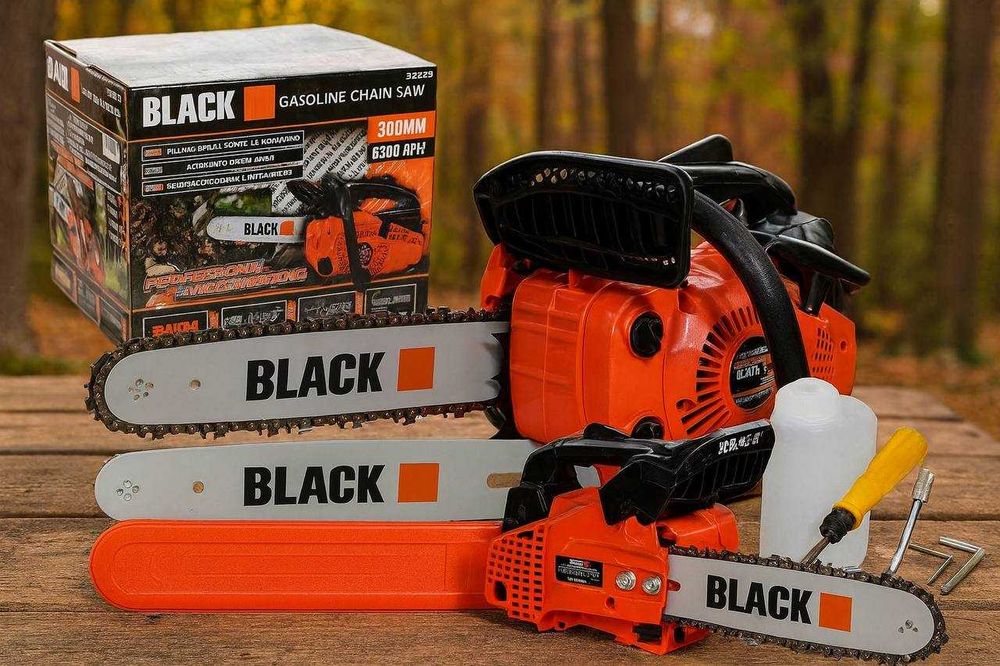 Nowa Piła Pilarka spalinowa łańcuchowa gałęziówka black 1,2km Zestaw