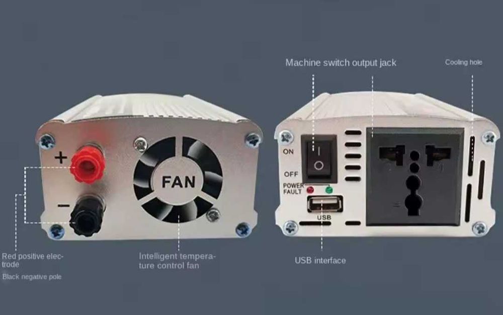 Falownik przetwornica 220V 230V 12V 1500W 500W ciągła off grid