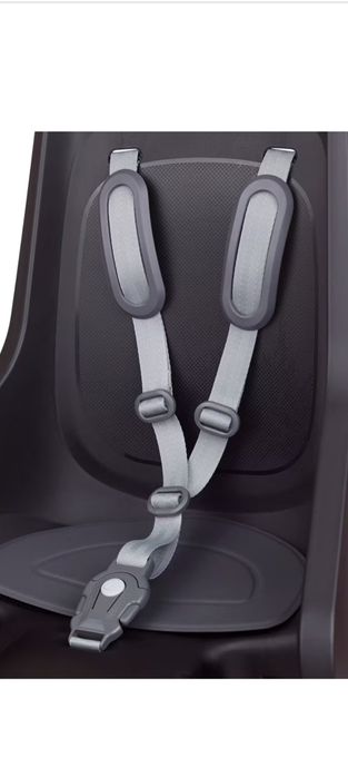 Cadeira Bicicleta Fixação Quadro Traseira Preta e Cinza