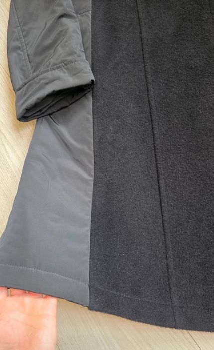 Damski płaszcz milo plus size z kołnierzem Cashmere wool