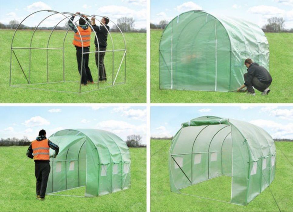 Знижка!!! Парник. Теплиця польська з вікнами. Плівка Теплица