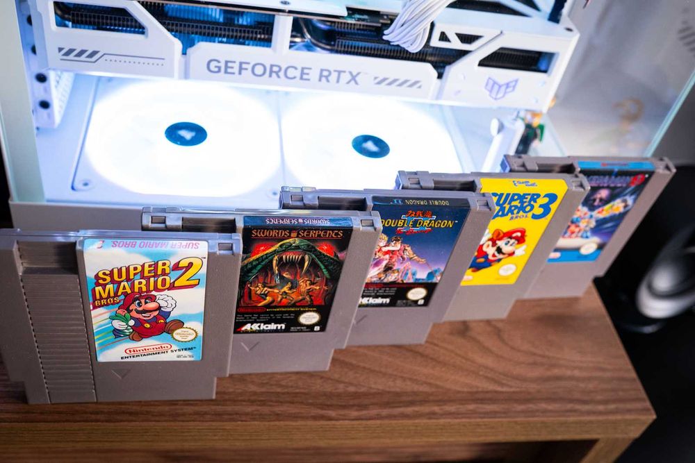 Super Nintendo PAL B zestaw gier Mega Man 3 SuperMario 3 Double Dragon