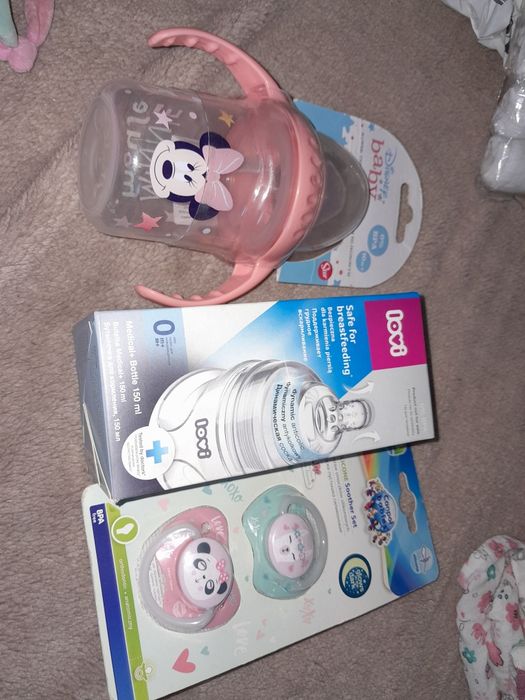 Zestaw do wózka dla dziewczynki- fioletowy