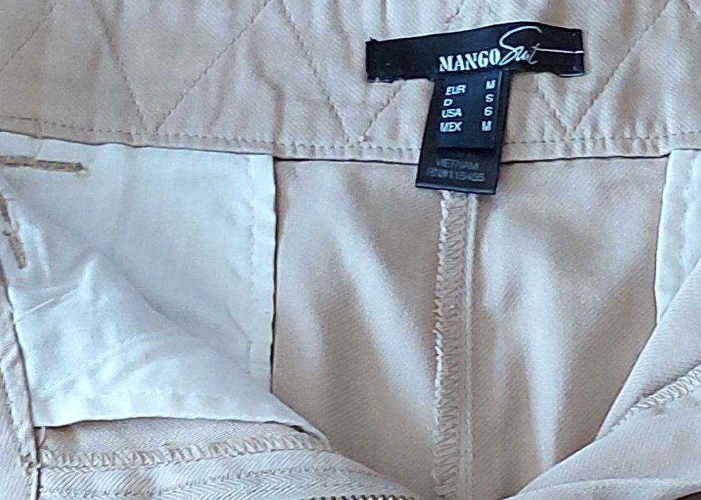 Saia beje Mango, tamanho M/36