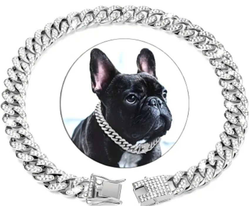 Красивая цепочка для собак средних пород