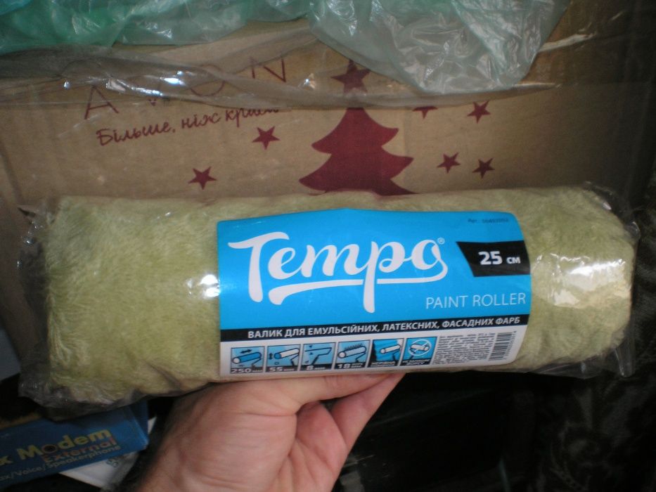 Валик малярный tempo 250 мм, ворс высокий - 18 мм 1 шт.