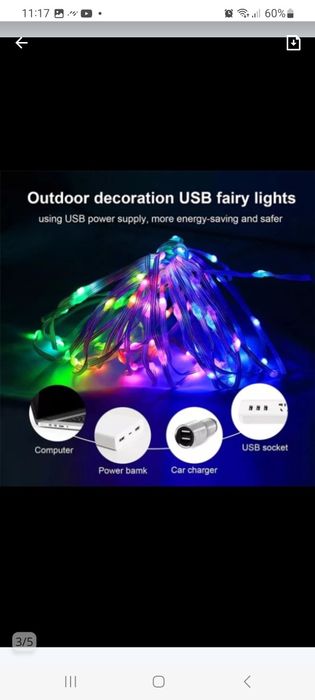 Inteligentne lampki LED 15m