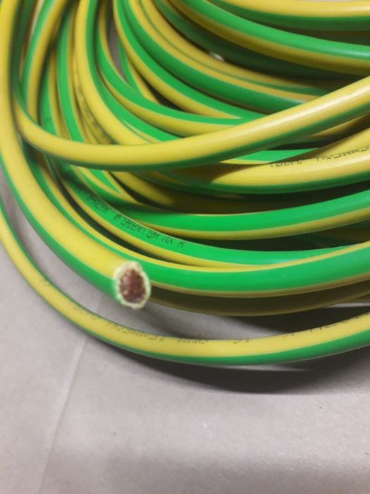 Przewod linka Lgy 1x16mm2,żółto-zielony.